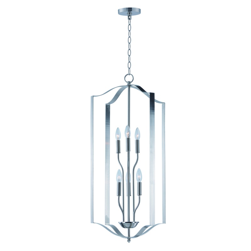 Maxim 10038SN Provident Six Light Chandelier, Satin Nickel