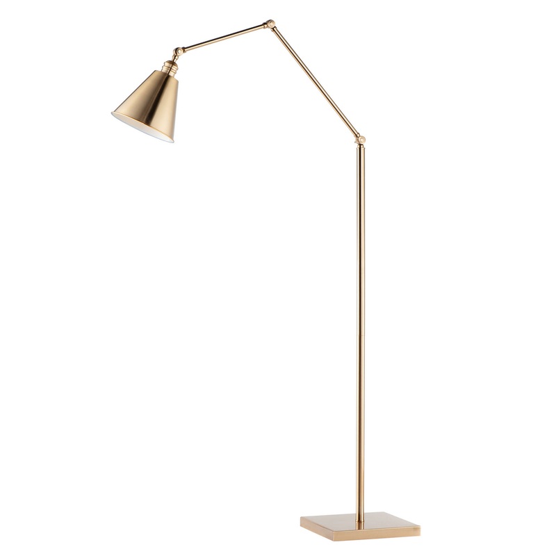 Maxim 12228HR Library One Light Floor Lamp, Heritage