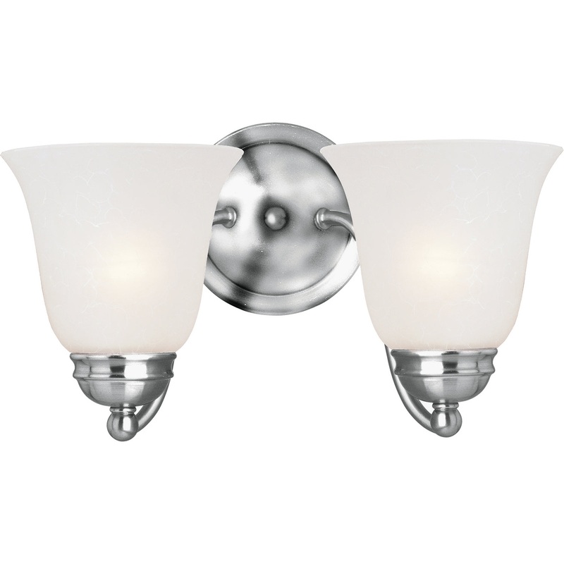 Maxim 2121FTPC Basix Two Light Wall Sconce, Polished Chrome