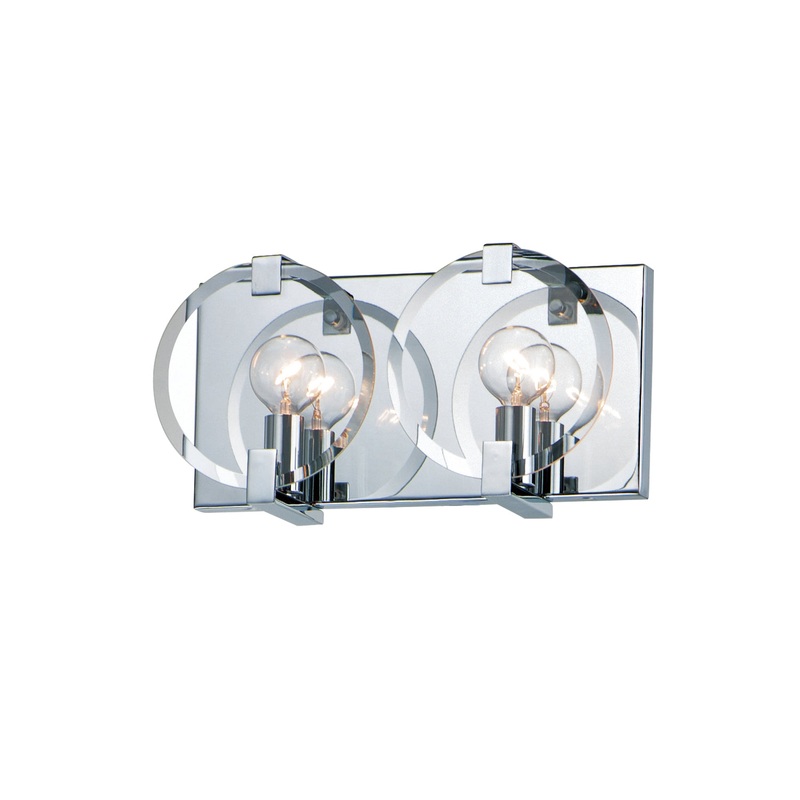Maxim 21292CLPC Looking Glass Two Light Wall Sconce, Polished Chrome