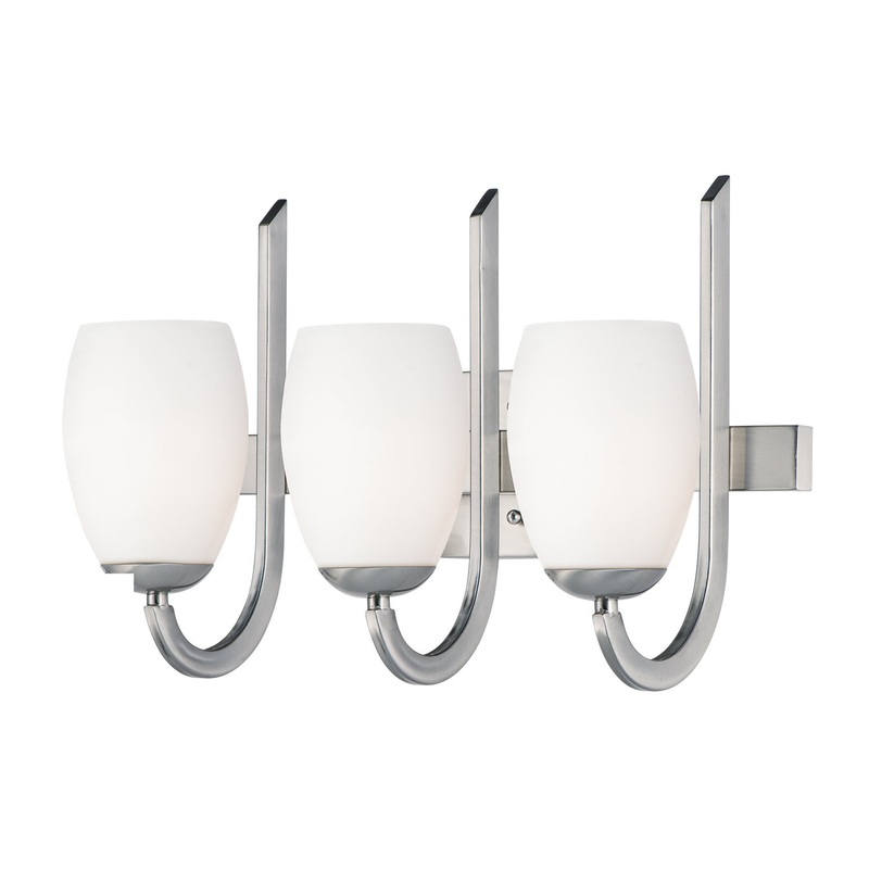 Maxim 21643SWSN Taylor Three Light Bath Vanity, Satin Nickel