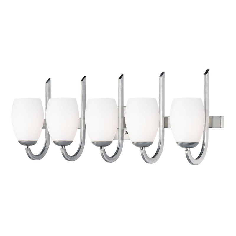 Maxim 21645SWSN Taylor Five Light Bath Vanity, Satin Nickel