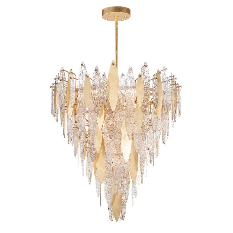 Maxim 32328CLCMPGL Majestic 21 Light Chandelier, Gold Leaf