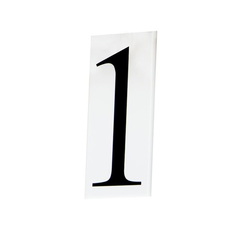Maxim 53611WT Address House Number 1, White