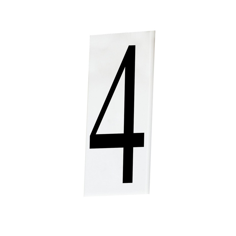 Maxim 53634WT Address House Number 4, White