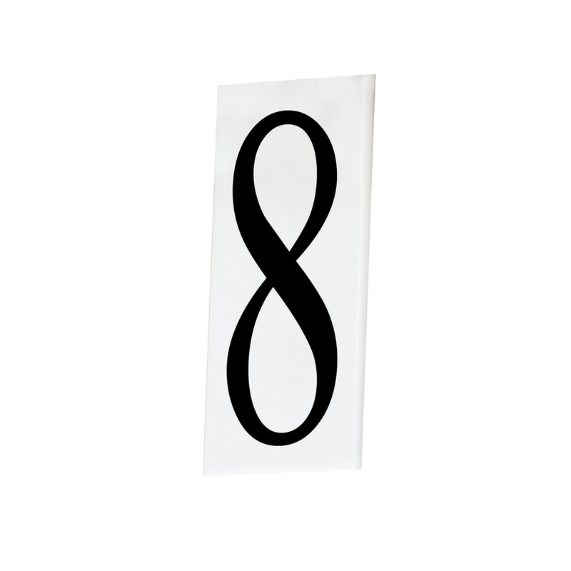 Maxim 53638WT Address House Number 8, White
