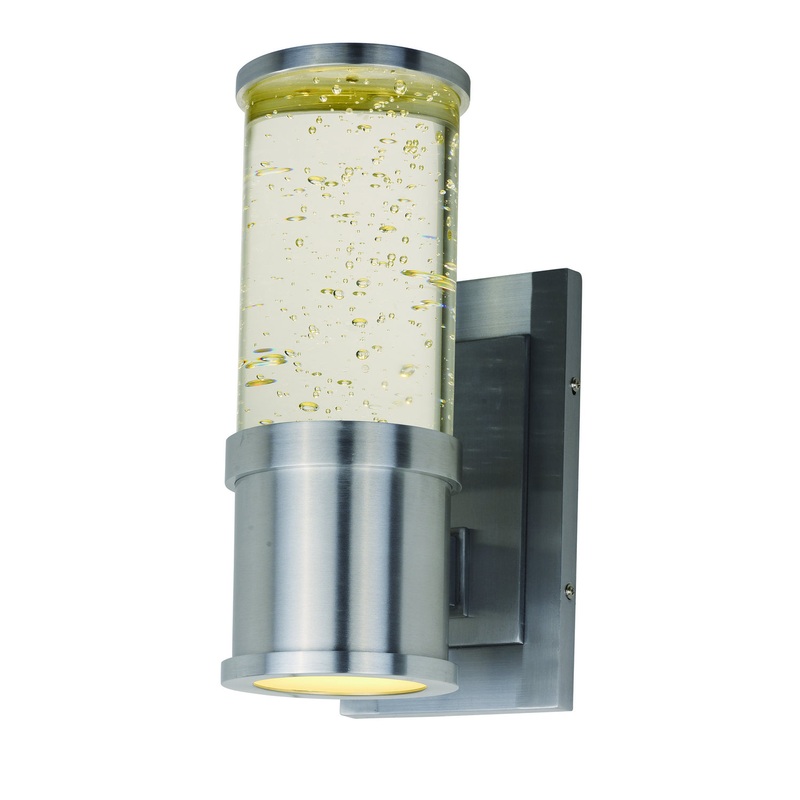 Maxim 53685CLAL Pillar LED Outdoor Wall Sconce, Brushed Aluminum