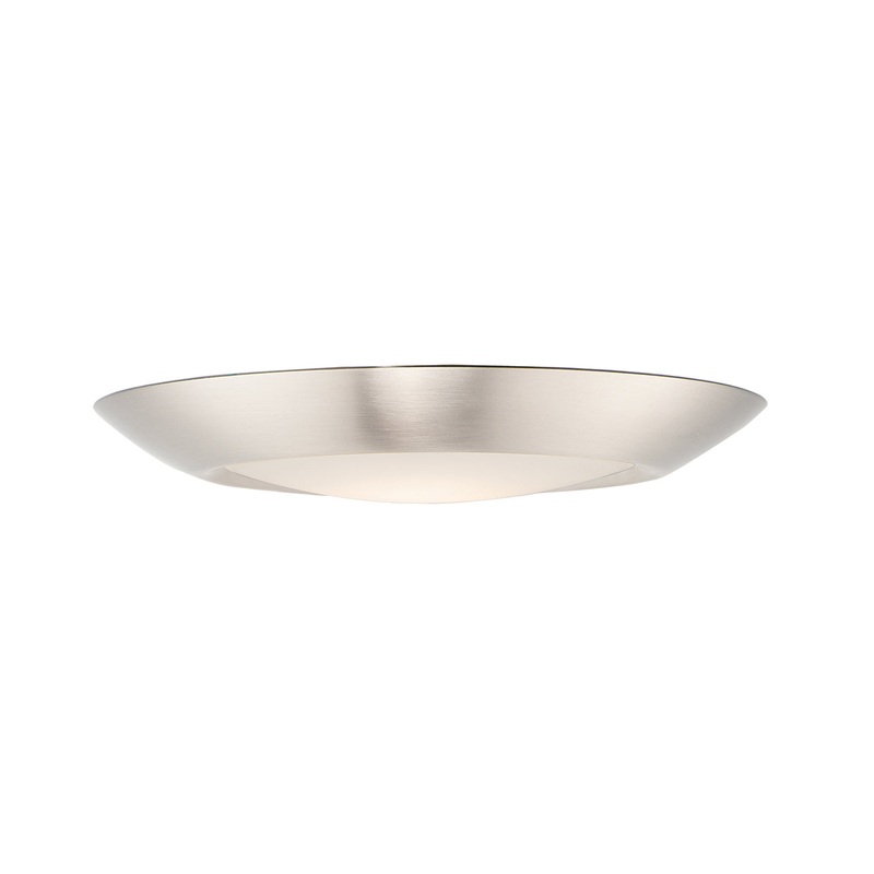 Maxim 57647WTSN Diverse LED Flush Mount, Satin Nickel