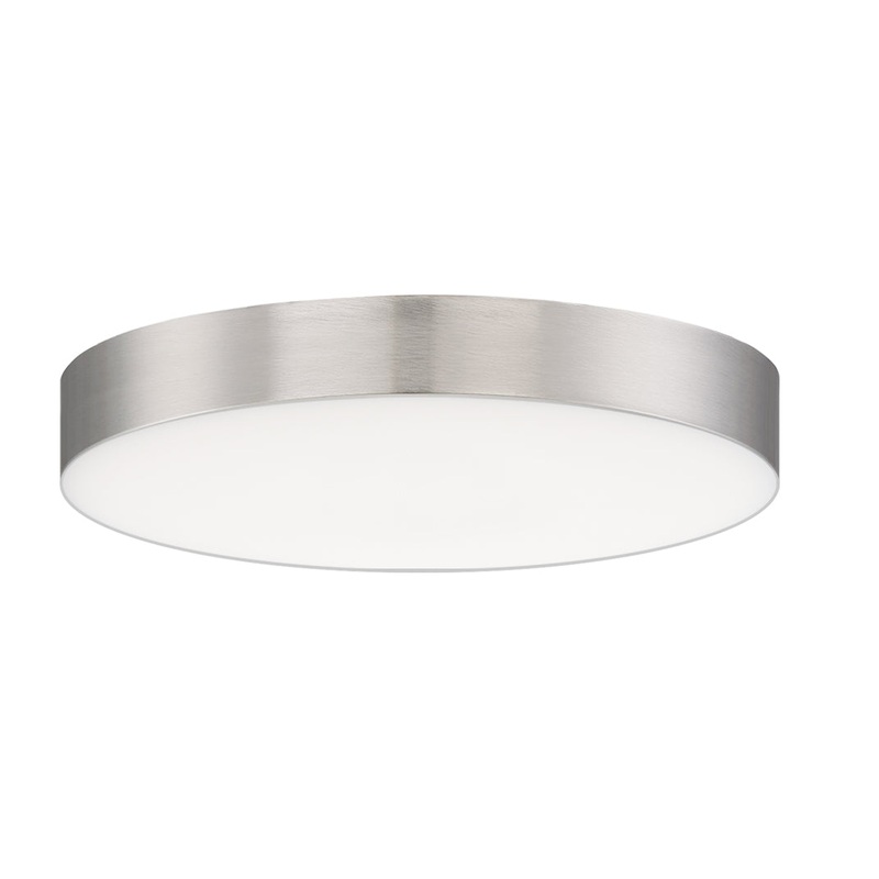Maxim 57660WTSN Trim LED Flush Mount, Satin Nickel