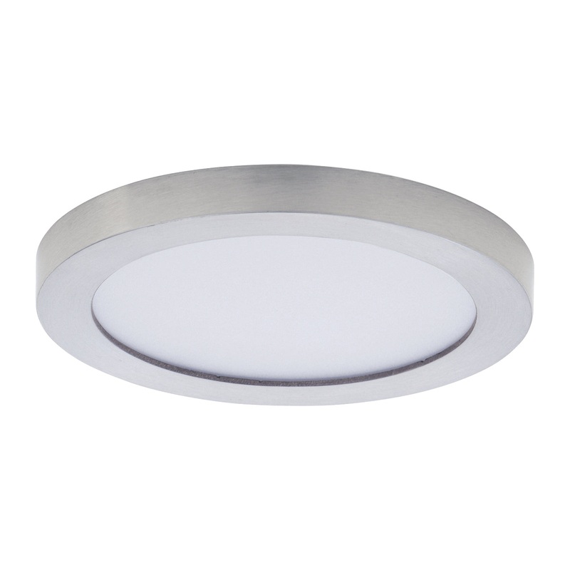 Maxim 57690WTSN Chip LED Flush Mount, Satin Nickel
