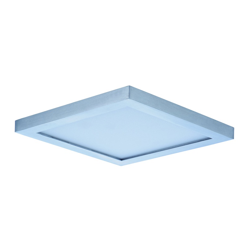 Maxim 57722WTSN Wafer LED Flush Mount, Satin Nickel