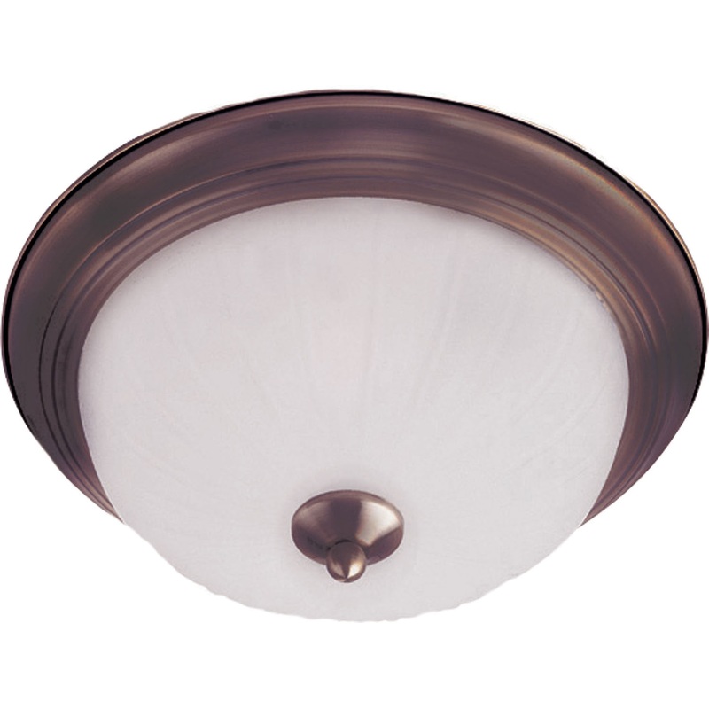 Maxim 5830FTOI Essentials - 583x One Light Flush Mount, Oil Rubbed Bronze