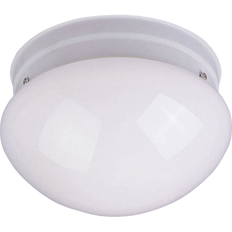 Maxim 5880WTWT Essentials - 588x One Light Flush Mount, White