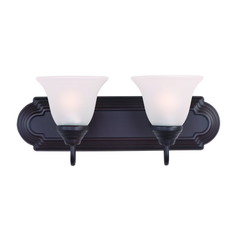 Maxim 8012FTOI Essentials - 801x Two Light Bath Vanity, Oil Rubbed Bronze