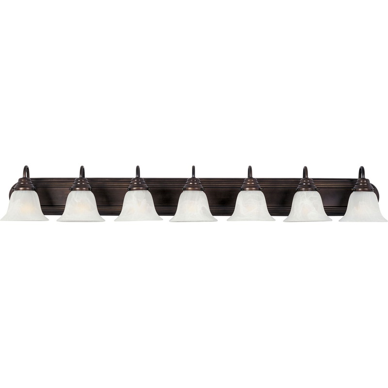 Maxim 8016MROI Essentials - 801x Seven Light Bath Vanity, Oil Rubbed Bronze
