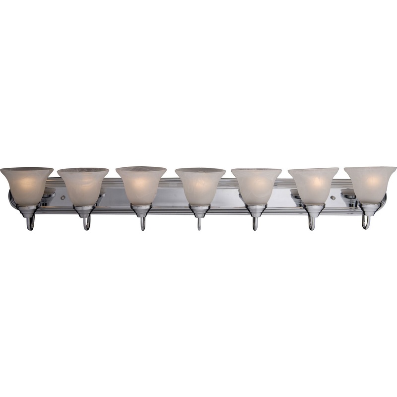 Maxim 8016MRPC Essentials - 801x Seven Light Bath Vanity, Polished Chrome