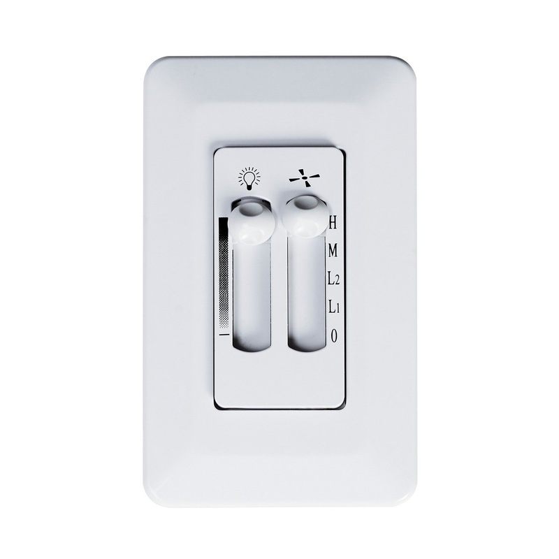 Maxim FCT8881WT Accessories Wall Control Light Dimming and Fan Control, White