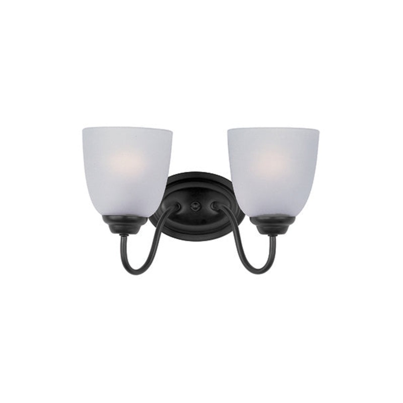 Maxim 10072FTBK Stefan Two Light Bath Vanity, Black
