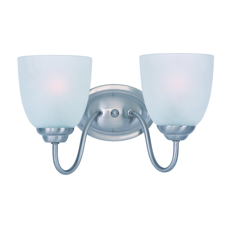 Maxim 10072FTSN Stefan Two Light Bath Vanity, Satin Nickel
