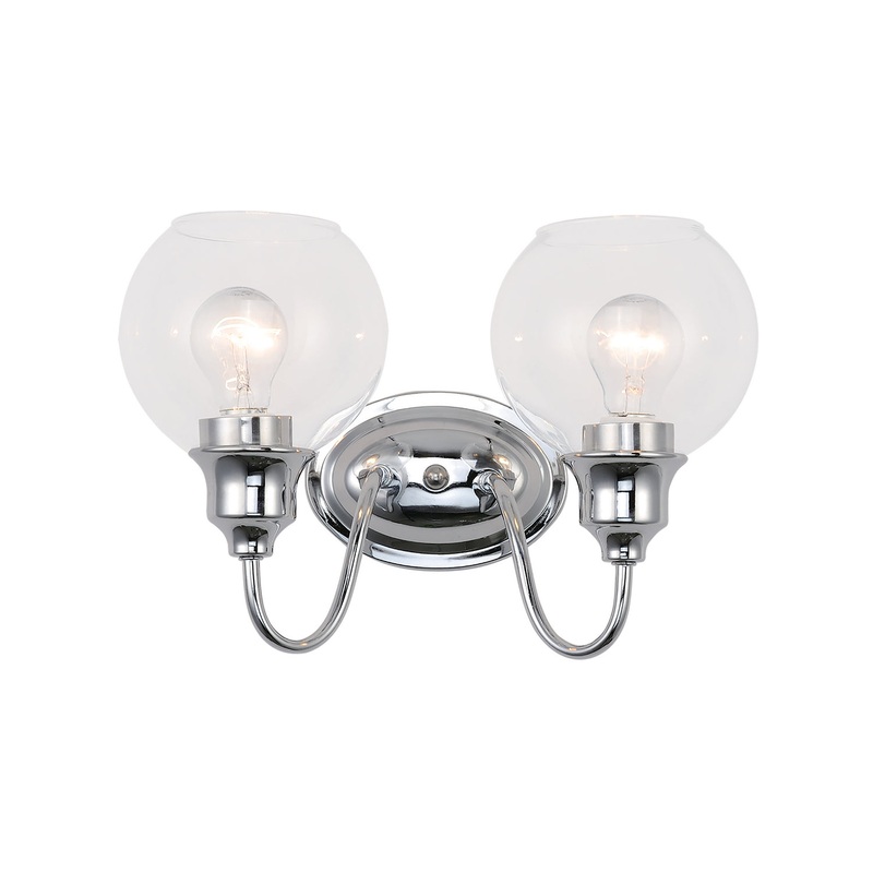 Maxim 1112CLPC Ballord Two Light Bath Vanity, Polished Chrome