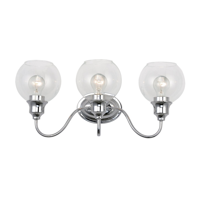 Maxim 1113CLPC Ballord Three Light Bath Vanity, Polished Chrome