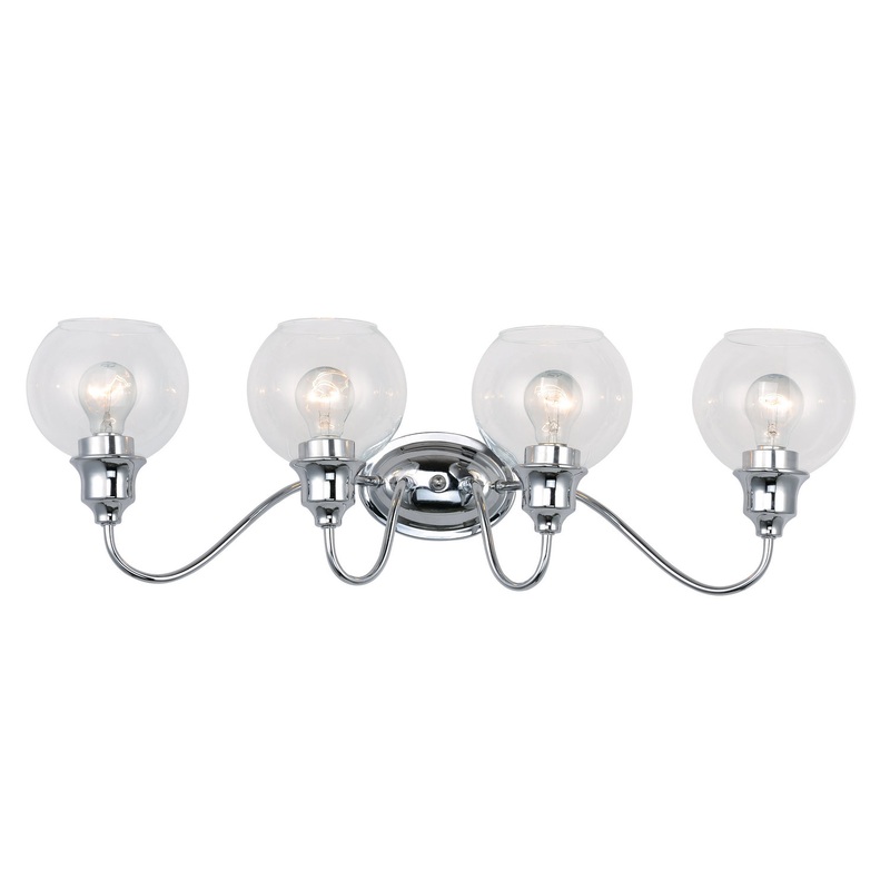 Maxim 1114CLPC Ballord Four Light Bath Vanity, Polished Chrome