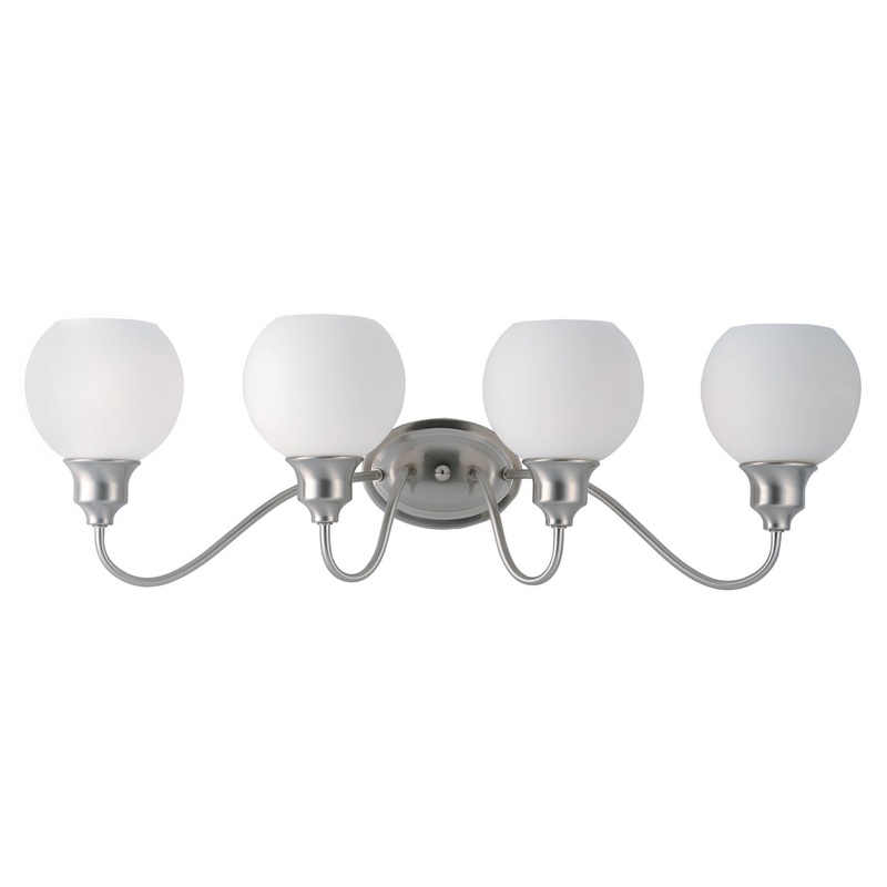 Maxim 1114SWSN Ballord Four Light Bath Vanity, Satin Nickel