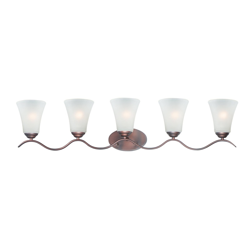 Maxim 12085FTOI Vital Five Light Bath Vanity, Oil Rubbed Bronze