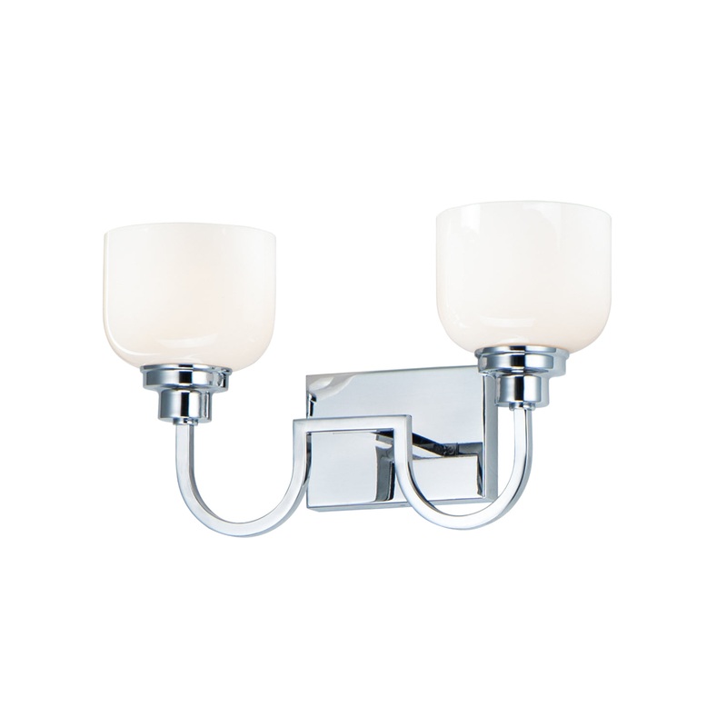 Maxim 26062WTPC Swale Two Light Bath Vanity, Polished Chrome