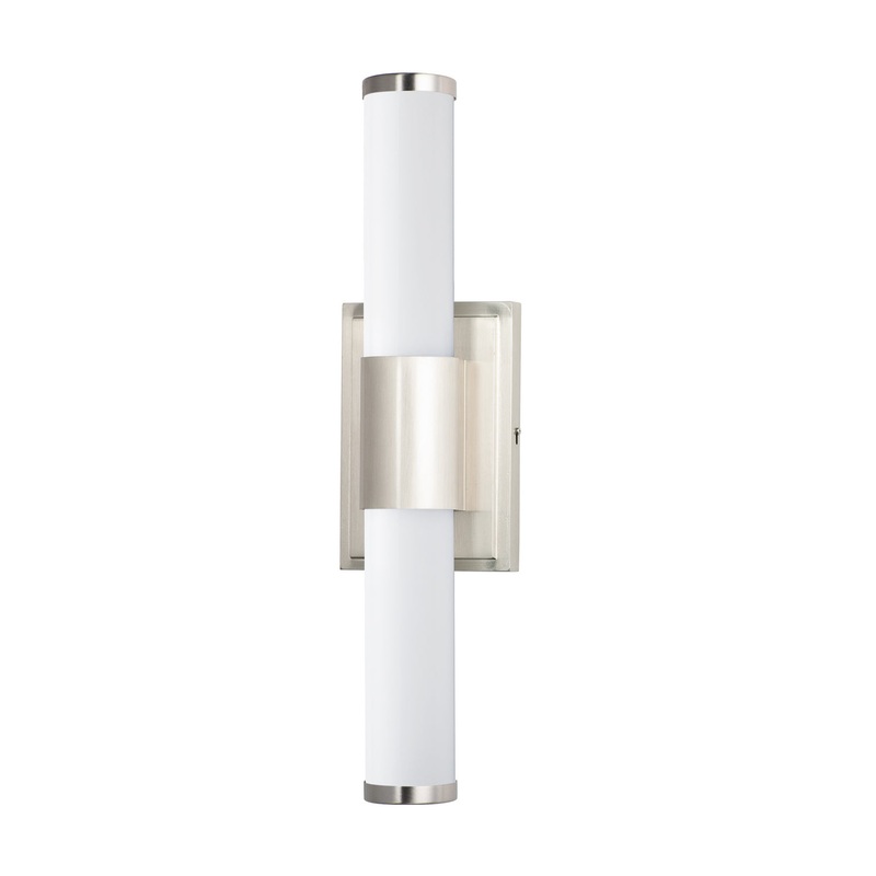 Maxim 52114WTSN Optic LED Bath Vanity, Satin Nickel