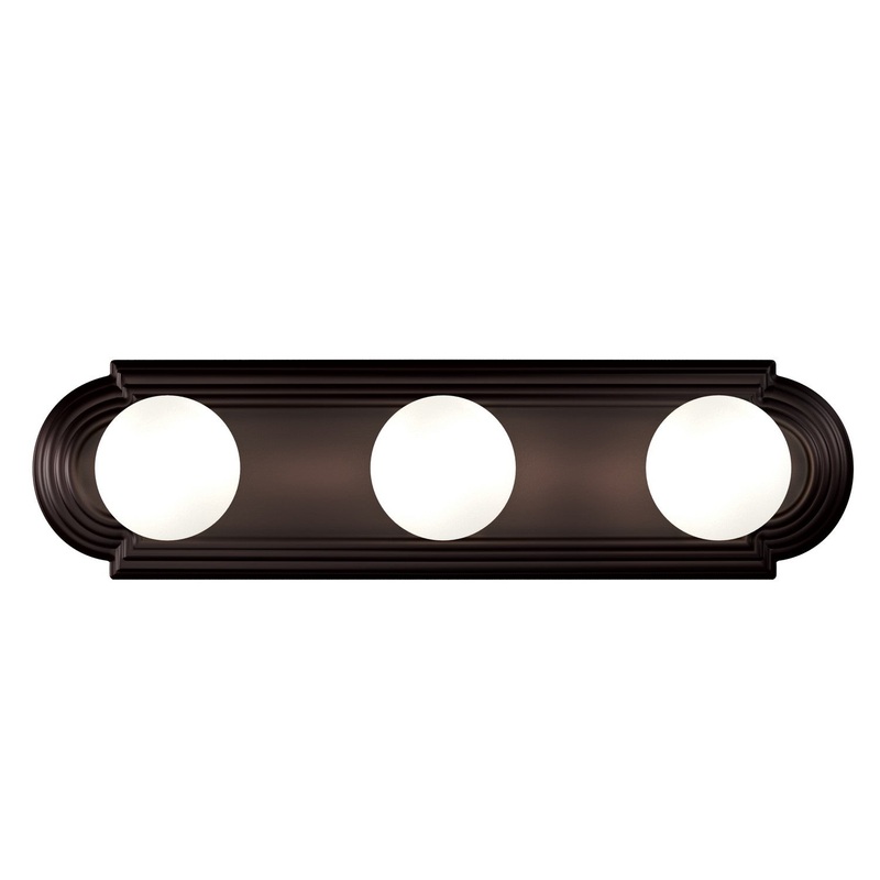 Maxim 7123OI Essentials - 712x Three Light Bath Vanity, Oil Rubbed Bronze
