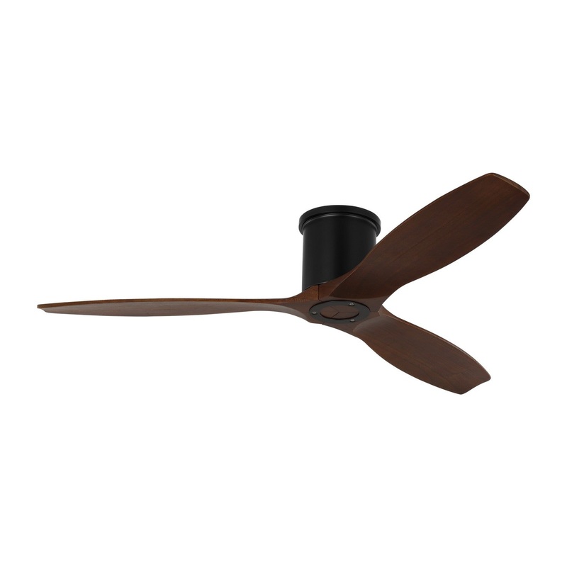 Visual Comfort Fan 3CNHSM52MBK Collins 52 Smart Hugger Ceiling Fan, Midnight Black