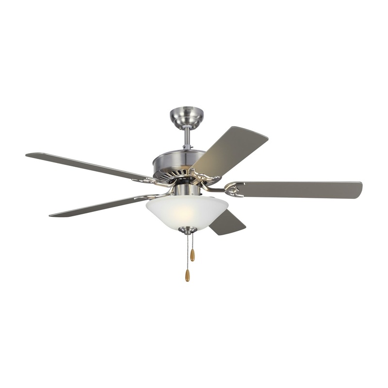 Visual Comfort Fan 5HV52BSD Haven 52 LED 2 Ceiling Fan, Brushed Steel (Discontinued)