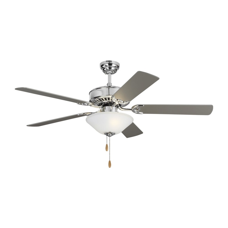 Visual Comfort Fan 5HV52CHD Haven 52 LED 2 Ceiling Fan, Chrome (Discontinued)