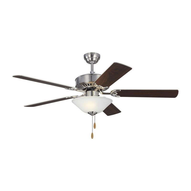 Visual Comfort Fan 5HVDC52BSD Haven DC 52 LED Ceiling Fan, Brushed Steel