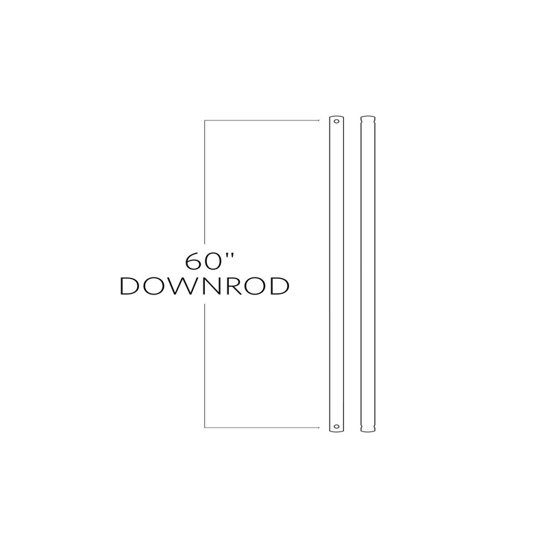 Visual Comfort Fan DR60BZ Universal Downrod, Bronze