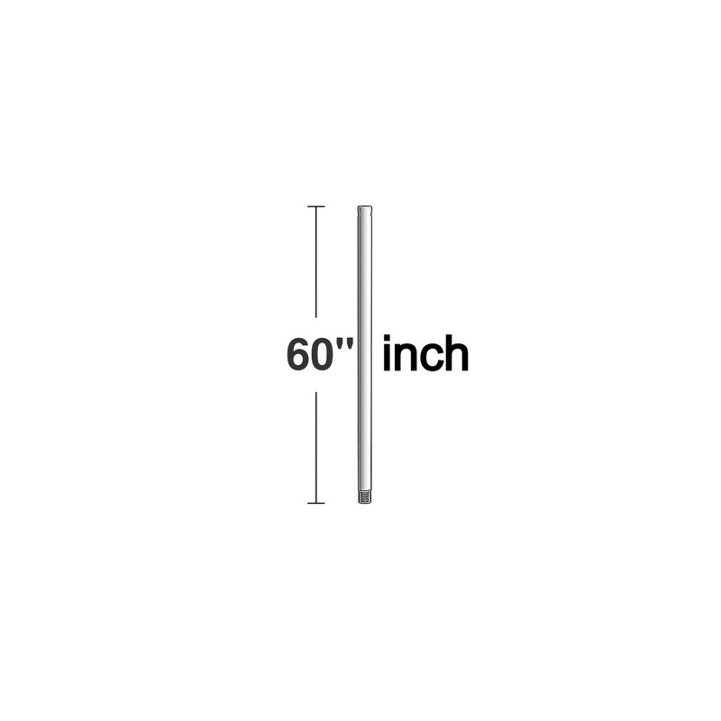 Visual Comfort Fan DR60PN Universal Downrod, Polished Nickel