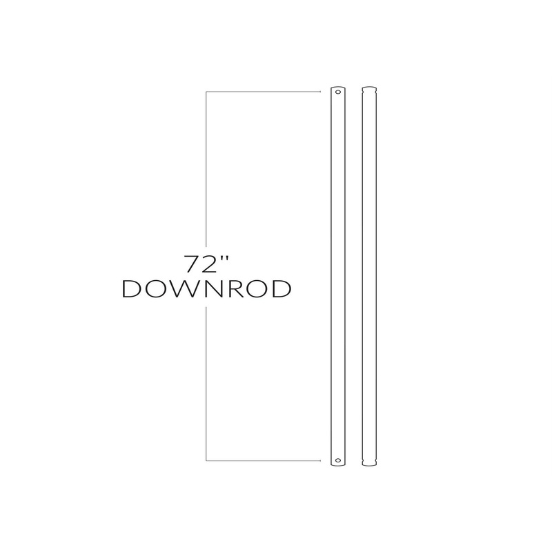 Visual Comfort Fan DR72BZ Universal Downrod, Bronze