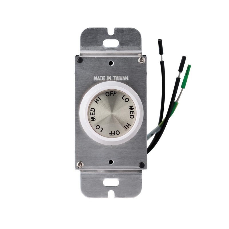Visual Comfort Fan ESWC-1 Universal Control 3 Speed Rotary Wall Control, White