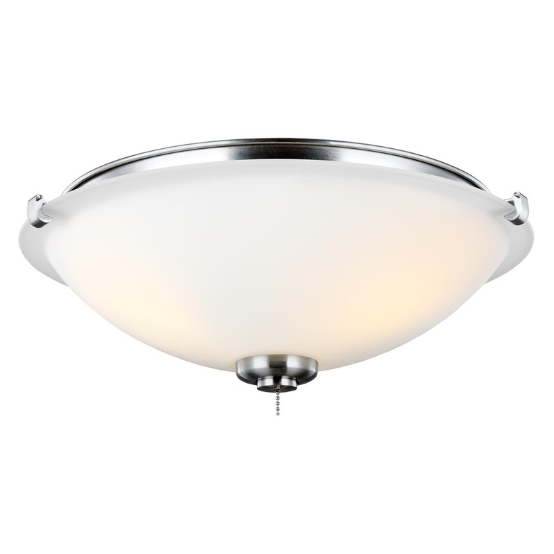 Visual Comfort Fan MC247BS Universal LED Light Kit, Brushed Steel