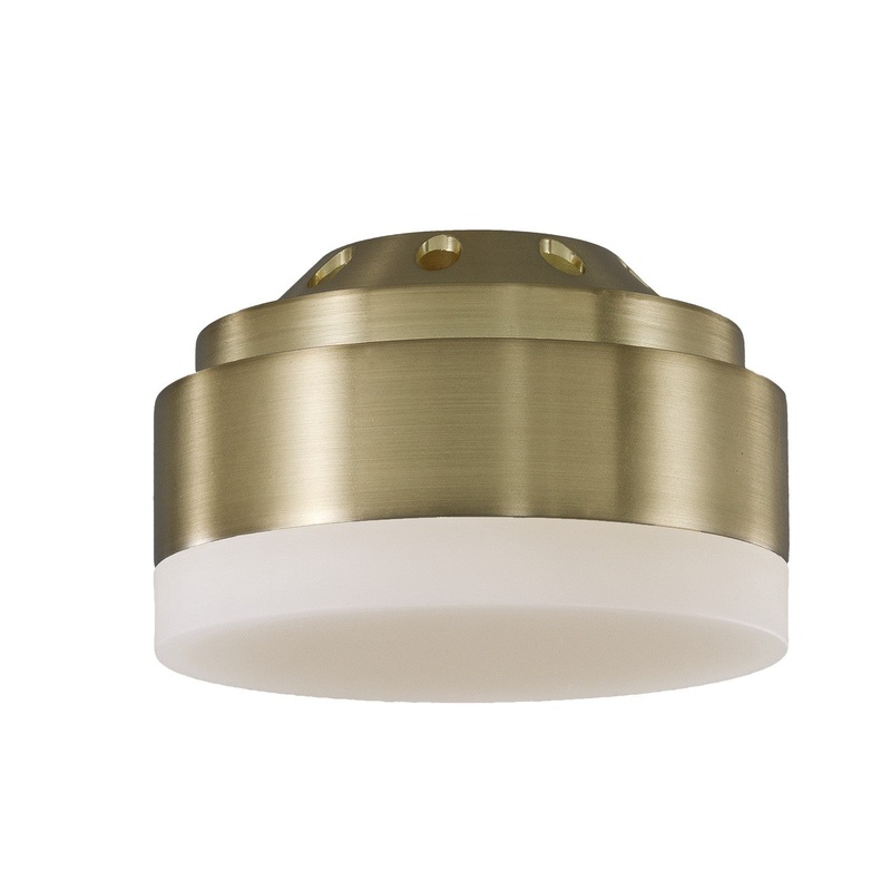 Visual Comfort Fan MC263BBS Aspen 56 LED Fan Light Kit, Burnished Brass