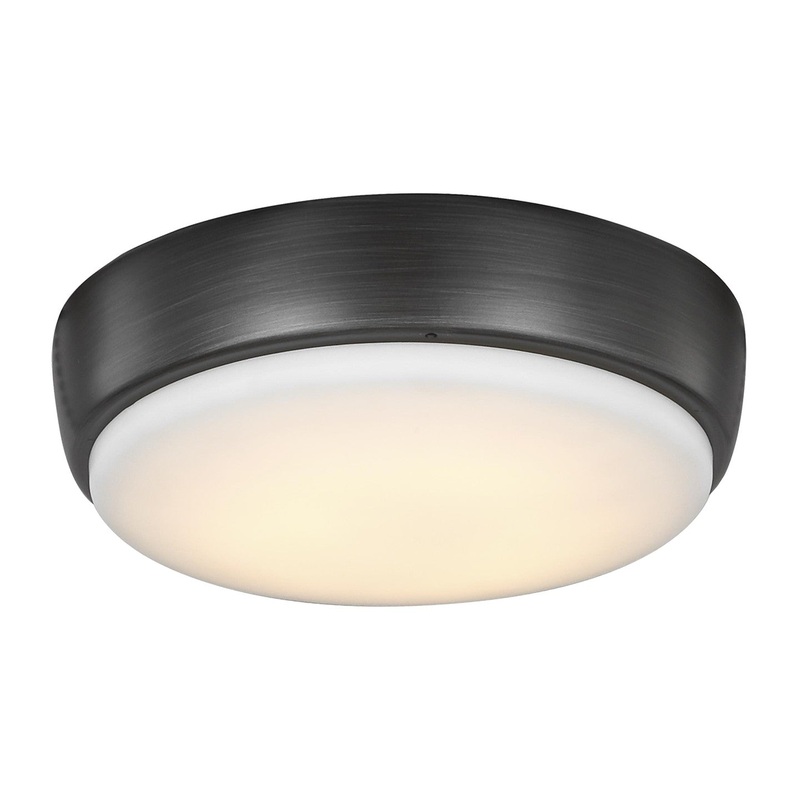 Visual Comfort Fan MC264AGP Universal LED Ceiling Fan Light Kit, Aged Pewter