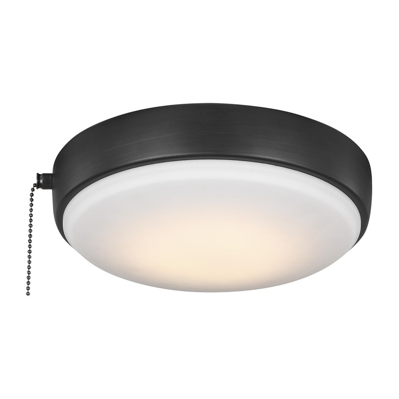 Visual Comfort Fan MC265AGP Universal LED Ceiling Fan Light Kit, Aged Pewter