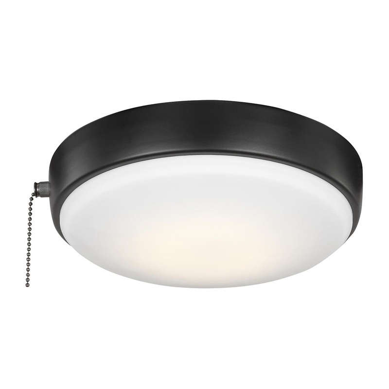 Visual Comfort Fan MC265BK Universal LED Ceiling Fan Light Kit, Matte Black