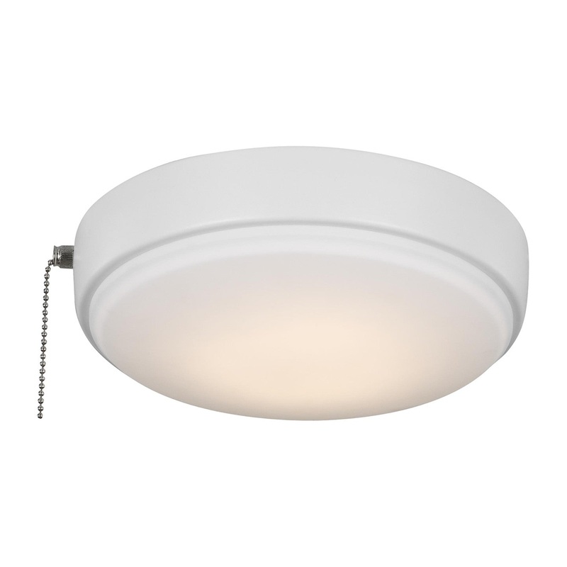 Visual Comfort Fan MC265RZW Universal LED Ceiling Fan Light Kit, Matte White