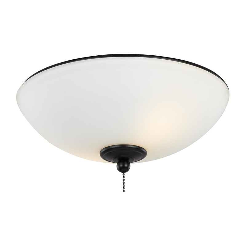 Visual Comfort Fan MC266BK Universal LED Ceiling Fan Light Kit, Matte Black