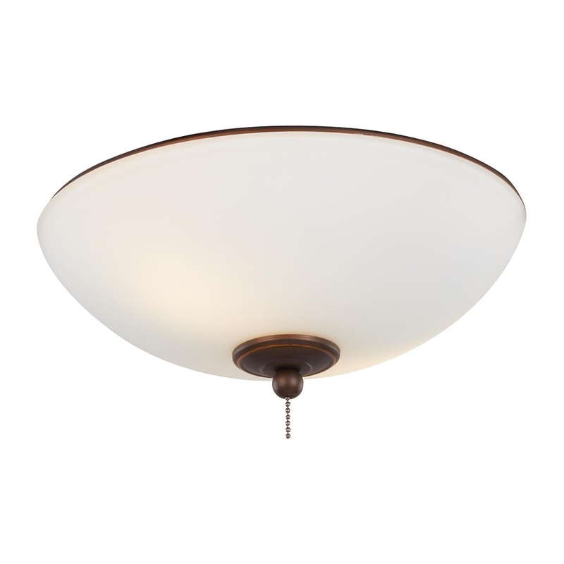 Visual Comfort Fan MC266RB Universal LED Ceiling Fan Light Kit, Roman Bronze