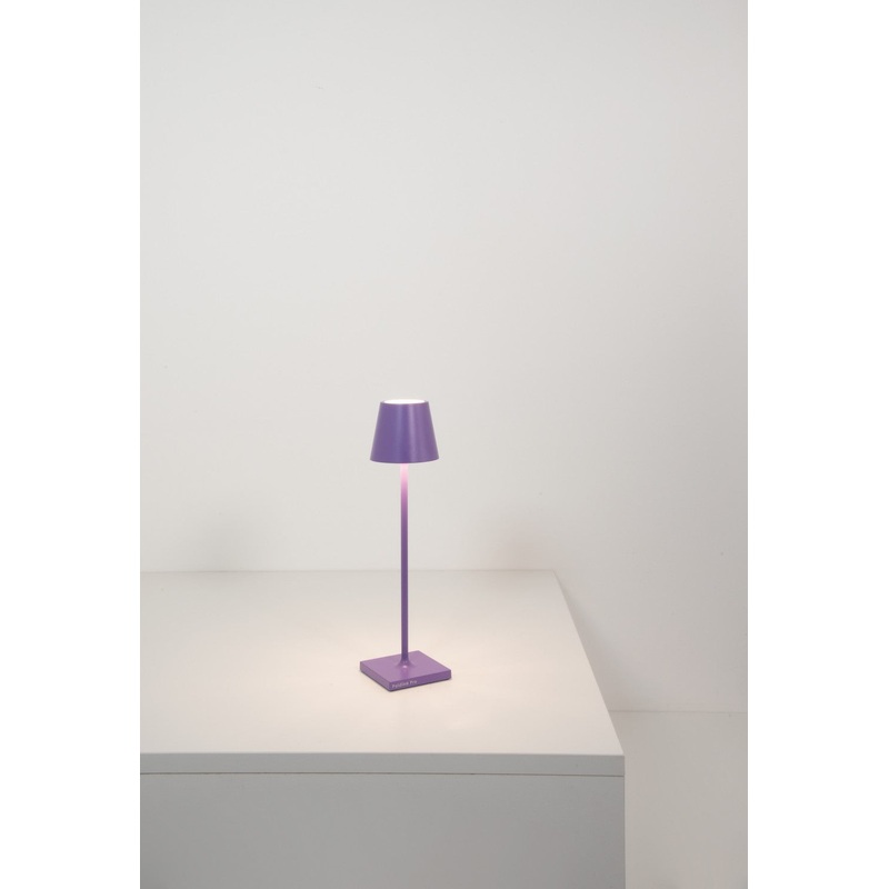 Zafferano LD0490L3 Poldina LED Table Lamp, Lilac