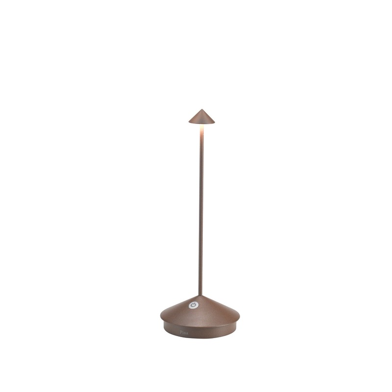Zafferano LD0650R4 Pina LED Table Lamp, Rust