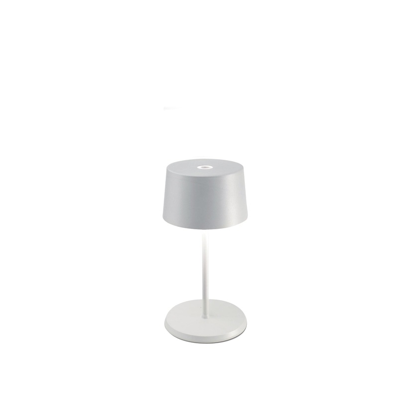 Zafferano LD0860B4 Olivia LED Table Lamp, White